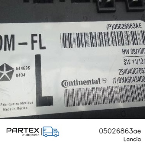 Блок комфорту передніх дверей 05026863AE FIAT
