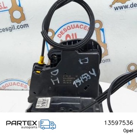 Замок водійських дверей 13597536 OPEL