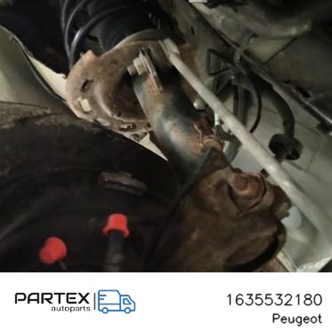 Амортизатор передньої підвіски, лівий 1635532180 PEUGEOT