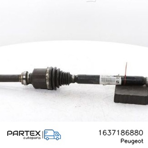 Привід передній правий 1637186880 PEUGEOT