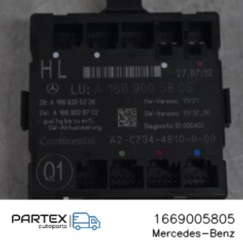 Блок комфорту задніх дверей 1669005805 MERCEDES
