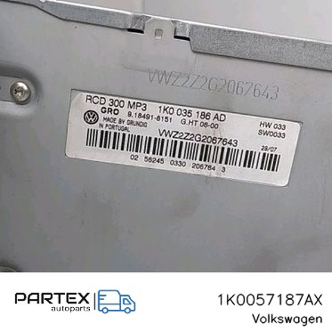 Магнітола 1K0057187AX VAG