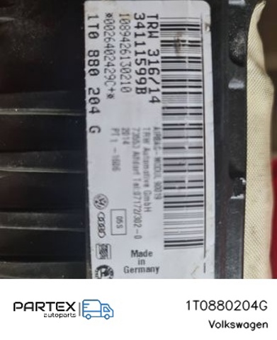 Установка подушки безпеки пасажира 1T0880204G VAG