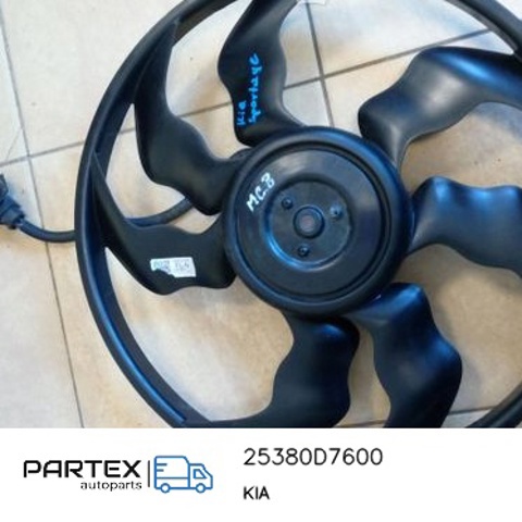 Дифузор радіатора охолодження, в зборі з мотором і крильчаткою 25380D7600 HYUNDAI
