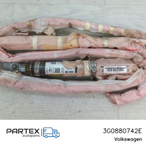 Подушка безпеки, шторка бічна, права, AIRBAG 3G0880742E VAG