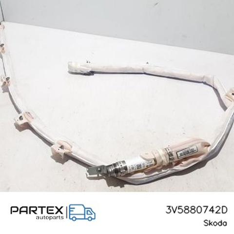 Подушка безпеки, шторка бічна, права, AIRBAG 3V5880742D VAG