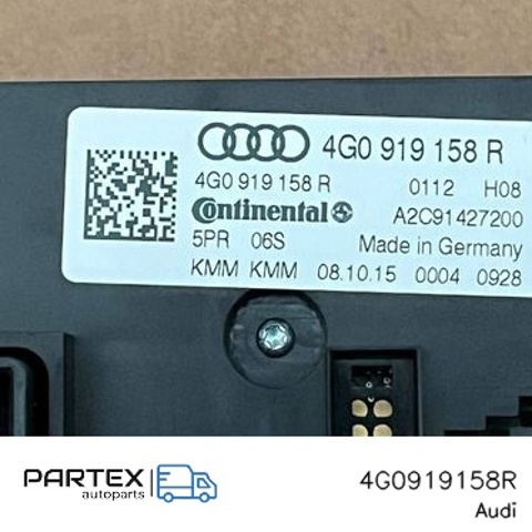 Реостат/перемикач-регулятор режиму обігрівача салону 4G0919158R VAG