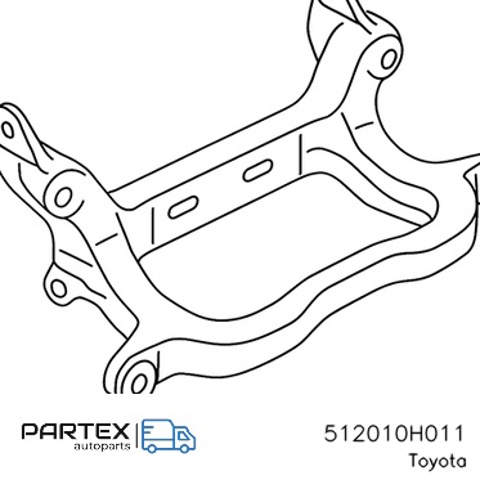 Передня балка 512010H011 TOYOTA