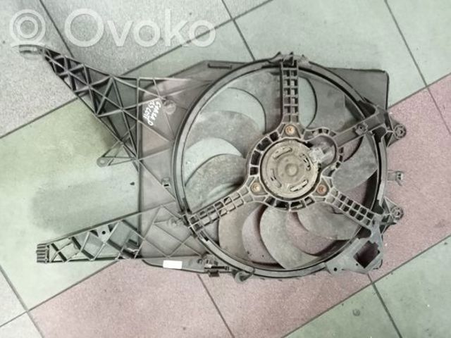 Дифузор радіатора кондиціонера, в зборі з крильчаткою і мотором 55703930 OPEL