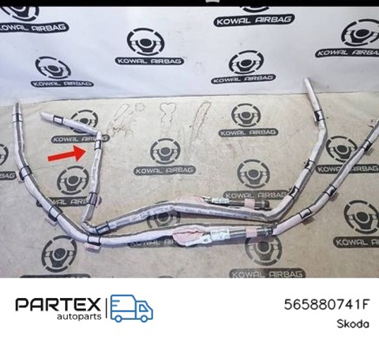 Подушка безпеки, збоку, ліва, AIRBAG 565880741F VAG
