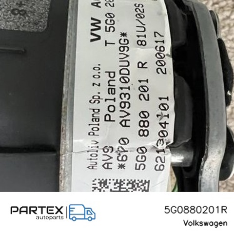 Подушка безпеки, водійська, AIRBAG 5G0880201R VAG