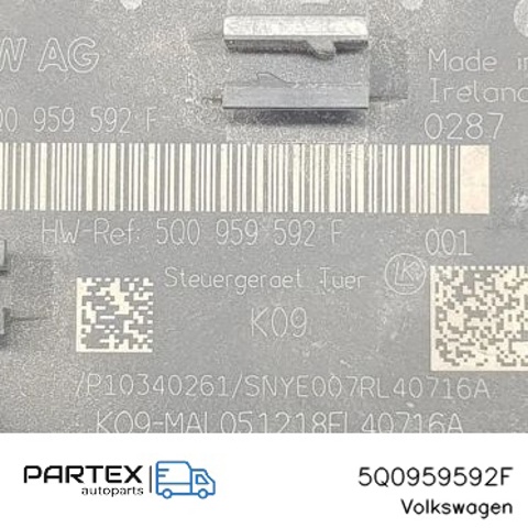 Блок комфорту передніх дверей 5Q0959592F VAG