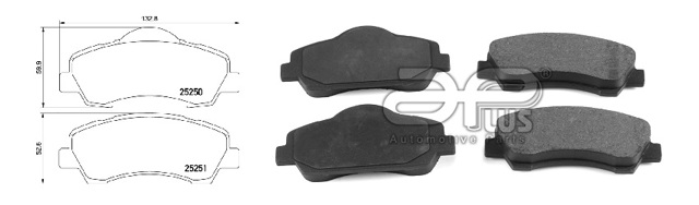 Передні гальмівні колодки 71263BAAP APLUS