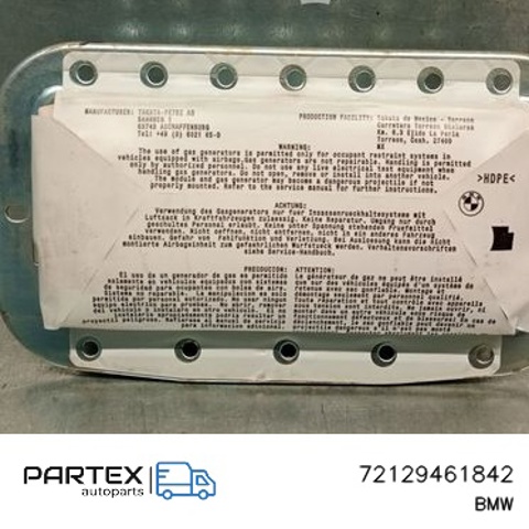 Установка подушки безпеки пасажира 72129461842 BMW