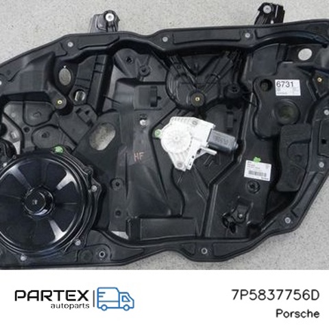 Механізм склопідіймача двері передньої, правої 7P5837756D PORSCHE