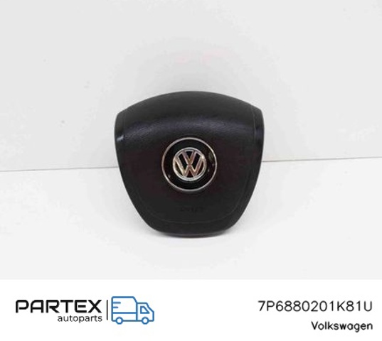 Подушка безпеки, водійська, AIRBAG 7P6880201K81U VAG