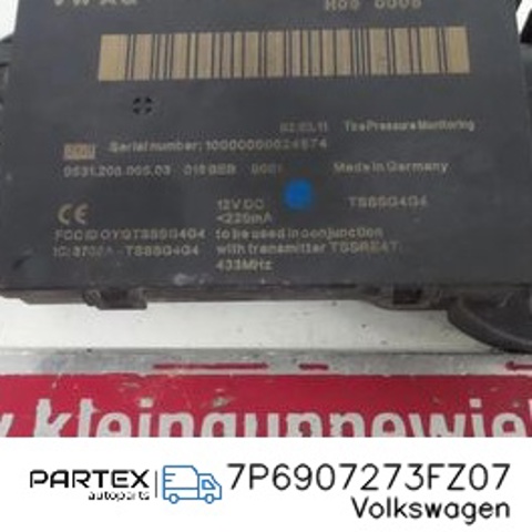 Блок системи контролю тиску в шинах 7P6907273FZ07 VAG