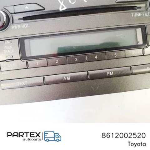 Магнітола 8612002520 TOYOTA
