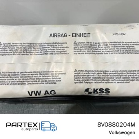 Установка подушки безпеки пасажира 8V0880204M VAG