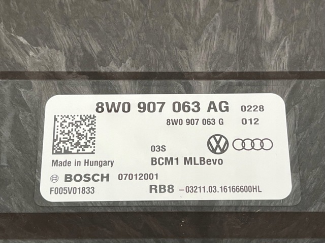 Блок комфорту 8W0907063AG VAG