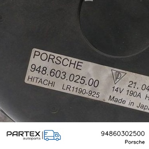 Авто генератор 94860302500 PORSCHE