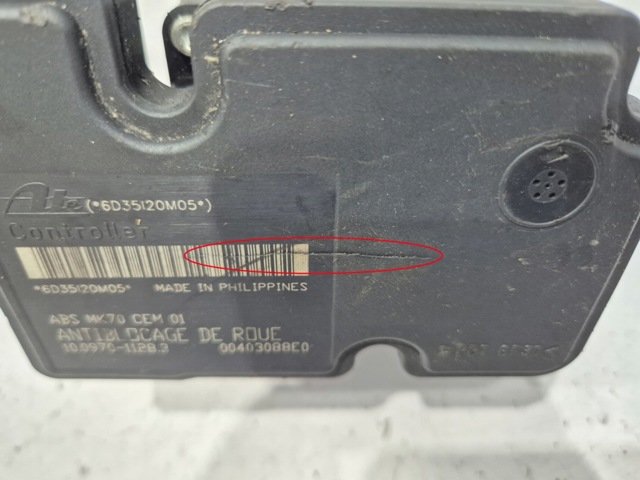 Блок управління АБС (ABS) 9659136980 PEUGEOT