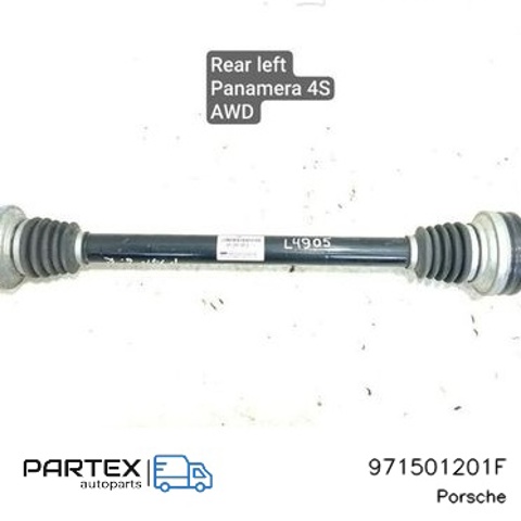 Піввісь задня, ліва 971501201F PORSCHE