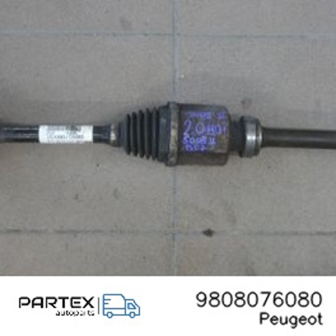 Привід передній правий 9808076080 PEUGEOT