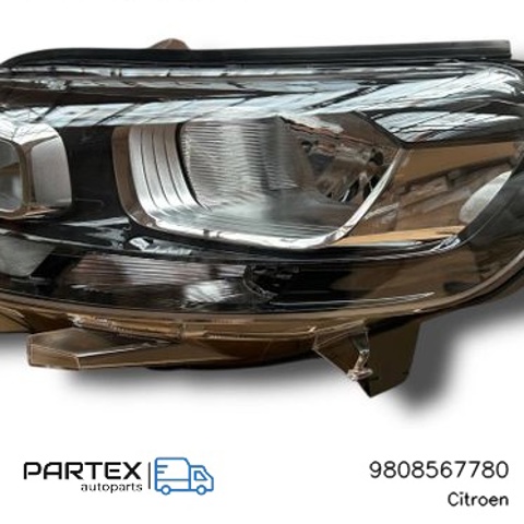 Фара дальнього світла в зборі 9808567780 PEUGEOT