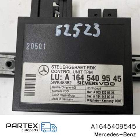 Блок системи контролю тиску в шинах A1645409545 MERCEDES