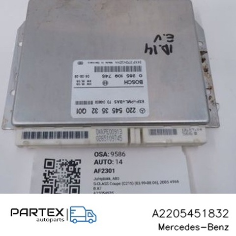 Модуль управління ESP A2205451832 MERCEDES