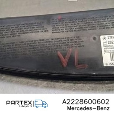 Подушка Айрбег спинки сидіння лівого A2228600602 MERCEDES