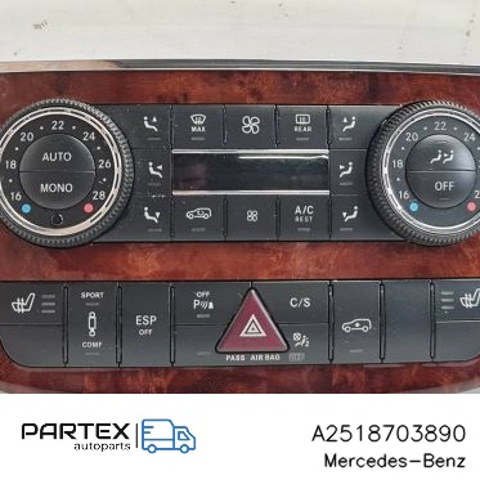 Реостат/перемикач-регулятор режиму обігрівача салону A2518703890 MERCEDES