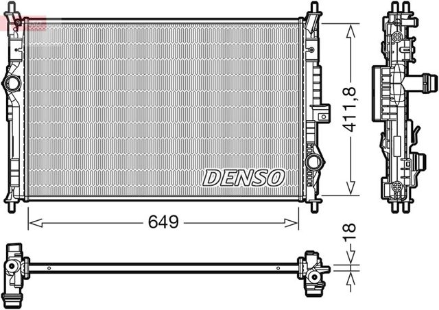 Підвіска радіатора DRM21103 DENSO