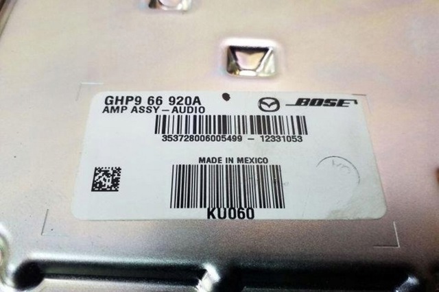 Підсилювач звуку аудіосистеми GHP966920A MAZDA