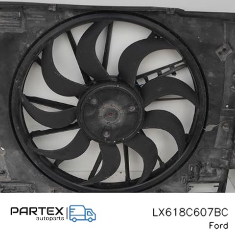 Дифузор радіатора охолодження, в зборі з двигуном і крильчаткою LX618C607BC FORD