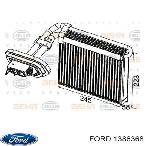 Радіатор опалювача салону 1386368 FORD