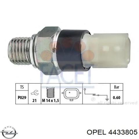 Датчик тиску масла двигуна 4433805 OPEL