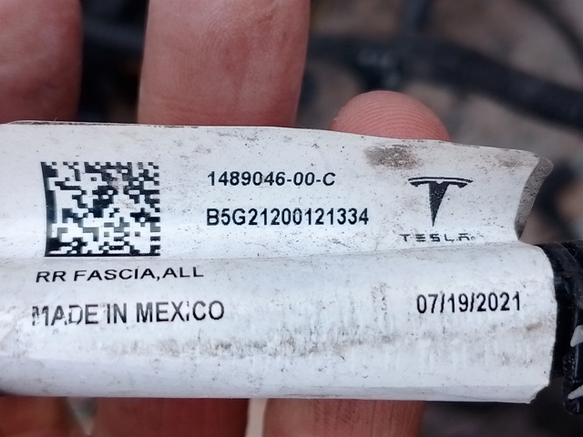 Кабель / дріт парктроніка бампера, заднього 148904600C TESLA