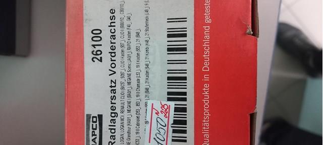 Комплект підшипника маточини колеса 26100 MAPCO