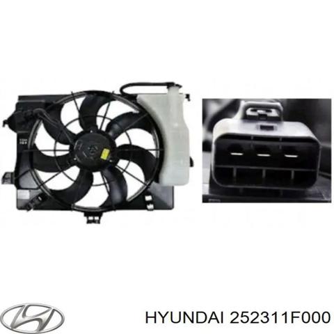 Вентилятор радіатора кондиціонера 252311F000 HYUNDAI