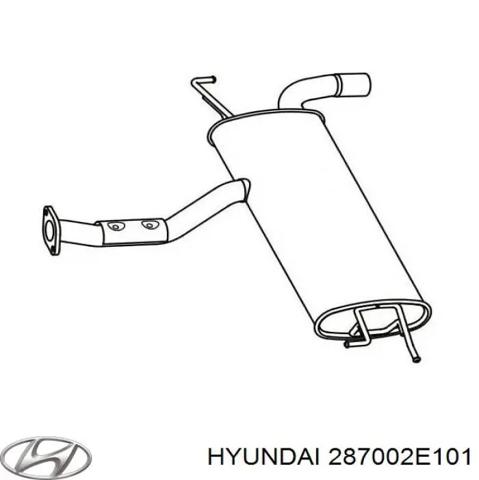 Глушник, задня частина 287002E101 HYUNDAI