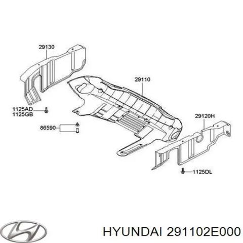 Захист картера двигуна 291102E000 HYUNDAI