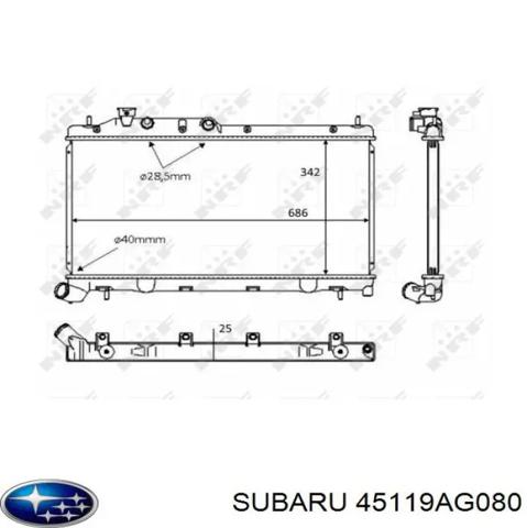 Радіатор охолодження 45119AG080 SUBARU
