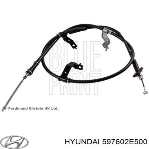 Трос ручного гальма задній, лівий 597602E500 HYUNDAI
