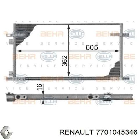 Конденсатор системи охолодження системи 7701045346 RENAULT
