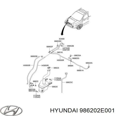 Бачок для омивайки 986202E001 HYUNDAI