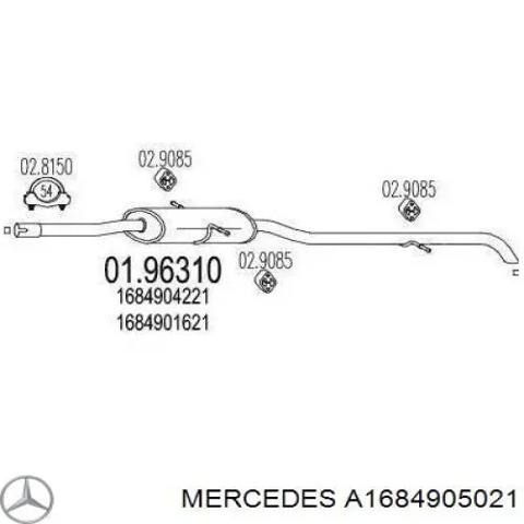 Глушилка задня A1684905021 MERCEDES