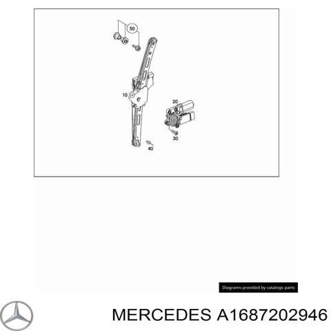 Підйомник механічний вітрового скла A1687202946 MERCEDES
