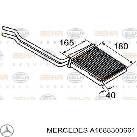 Радіатор пічки (обігрівача) A1688300661 MERCEDES